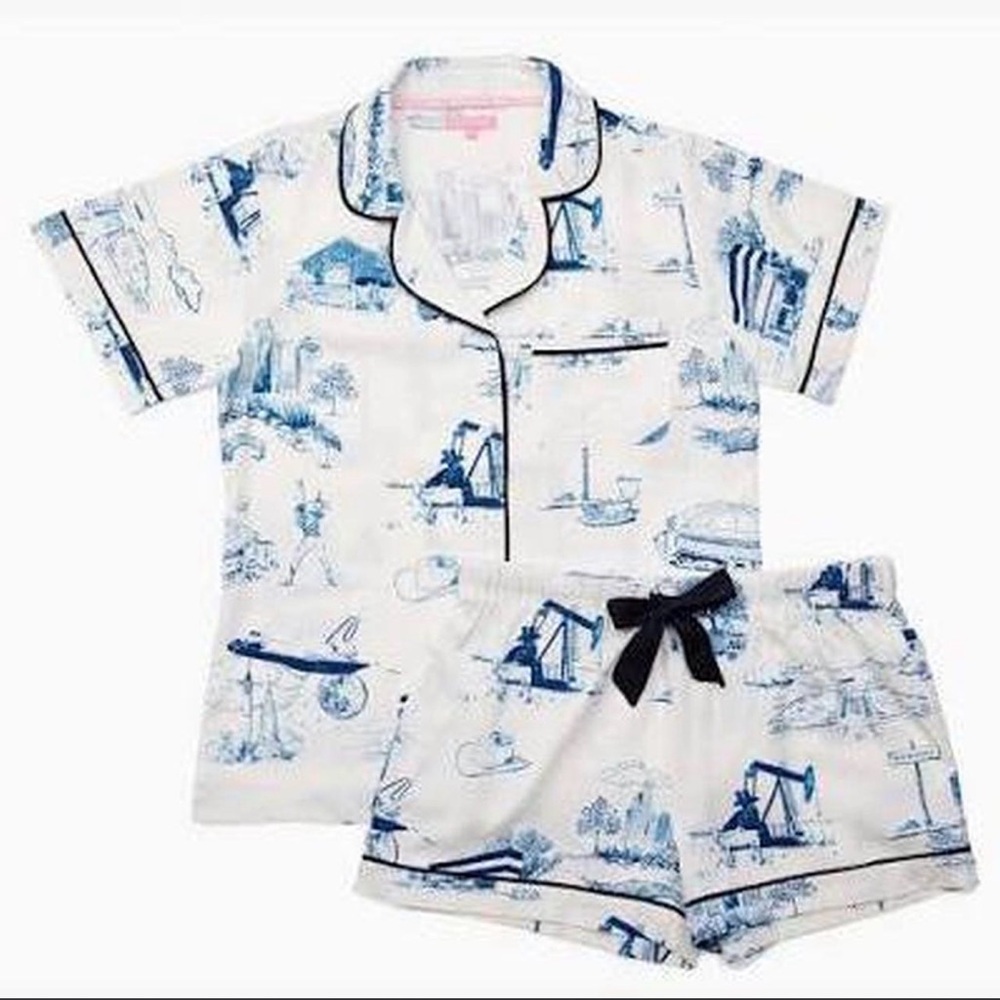 Katie Kime PJ set Houston edition